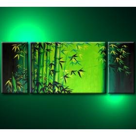 With Bamboo Still Life On Canvas Modern Oil Paintings