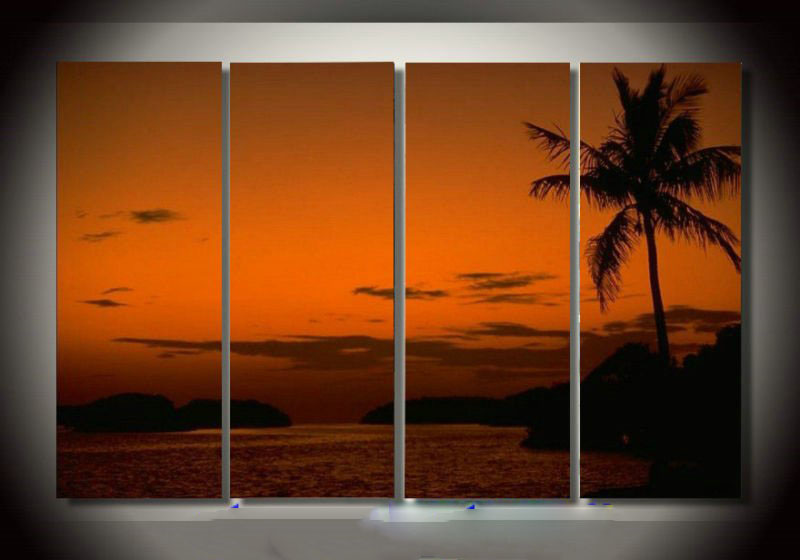 Dusk Background Unframed On Canvas Modern Oil Paintings