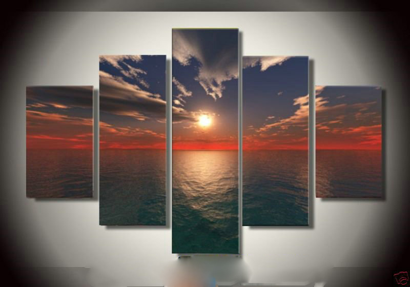 Wall Decoration Broad Sea & Sky Subject Large Modern Oil Paintings