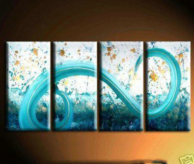 Blue Strap Subject Canvas Custom Gifts Modern Oil Paintings