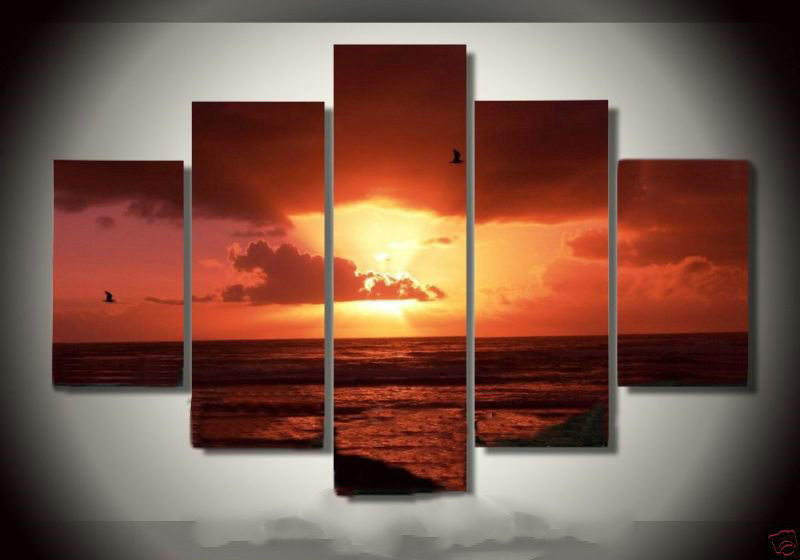 Sea & Sky Subject Canvas Wall Decoration Modern Oil Paintings