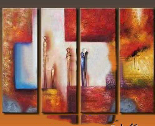 Hand Painted People Subject On Canvas Modern Oil Paintings