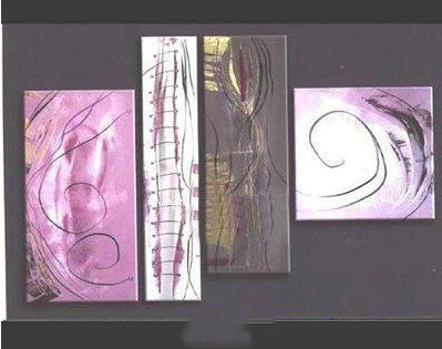 Canvas Rectangle Shape Gifts & Decoration Modern Oil Paintings