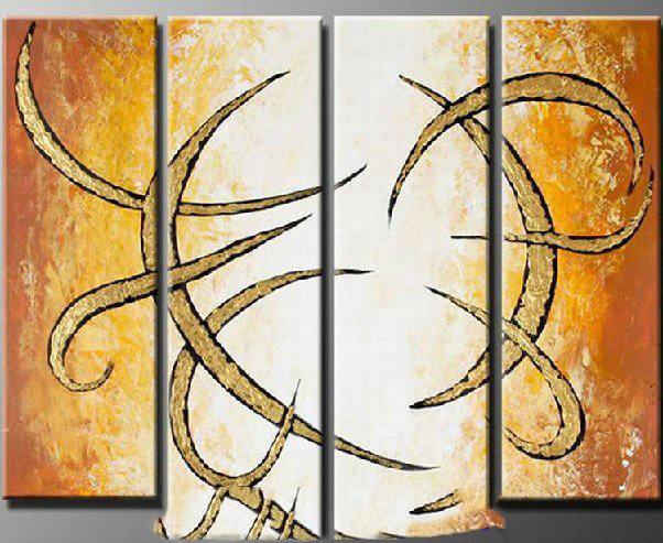 Gifts & Decoration With Curving Straps On Canvas Modern Oil Paintings