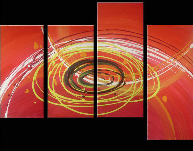 Red Background Canvas Gifts & Decoration Modern Oil Paintings