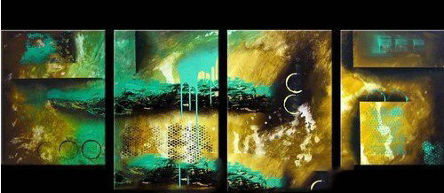 Rectangle Shape On Canvas Gifts & Decoration Modern Oil Paintings