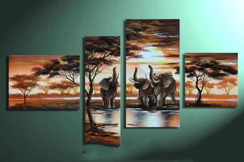 R256 Hand Painted Abstract On Canvas Vivid Fancy Modern Oil Paintings