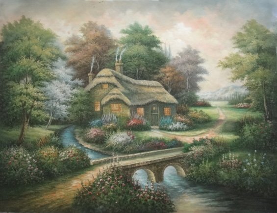 Beautiful Fantasy 24*36 Inch 100% Hand Painted Modern Oil Paintings