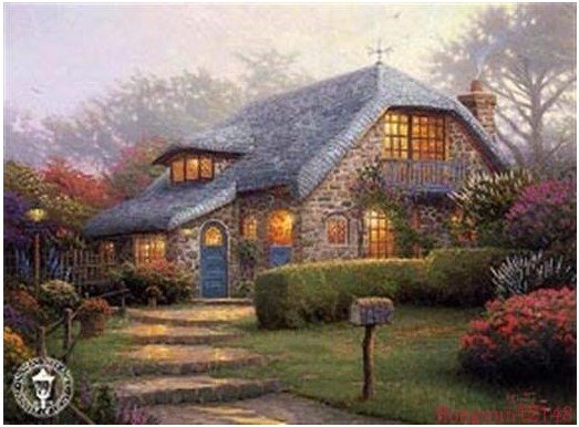 100% Handprint Standard Quality Fantasy and Wonder Modern Oil Paintings