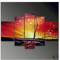 Wall Decorate On Canvas Rare Good Condition Flower Subject Modern Oil Paintings