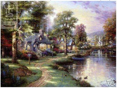 Beauty Kincaid Kincade 24 Inch x36 Inch Guaranteed 100% Modern Oil Paintings