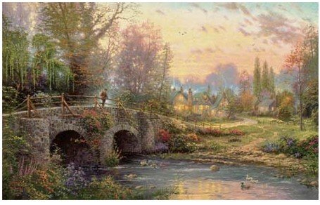 Modern Flower Subject Kincade 24 Inxch x36 Inch Guaranteed 100% Oil Painting