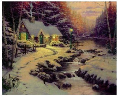 Winter Background Light Subject Canvas Abstract Oil Paintings
