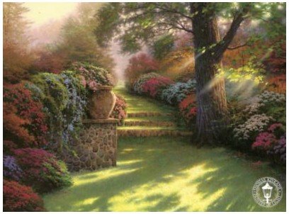 Morning Background With Many Flowers Canvas Abstract Oil Paintings