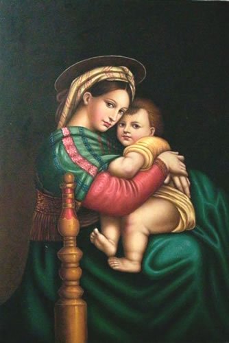 Relingious Figgures Hand-paintde Make a Great Conversation Classical Oil Paintings