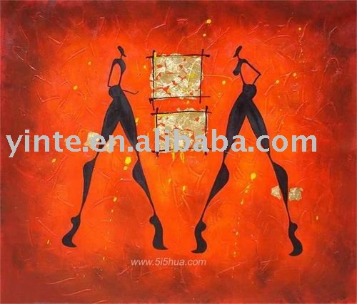 Red Background Pure Hand-painted On Canvas Impressionist Oil Paintings
