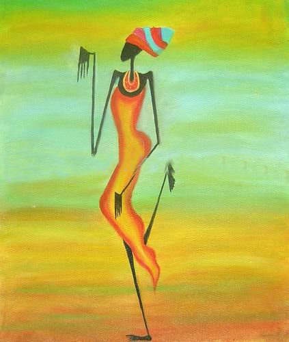 Canvas Square Shape Light Green Background Impressionist Oil Paintings