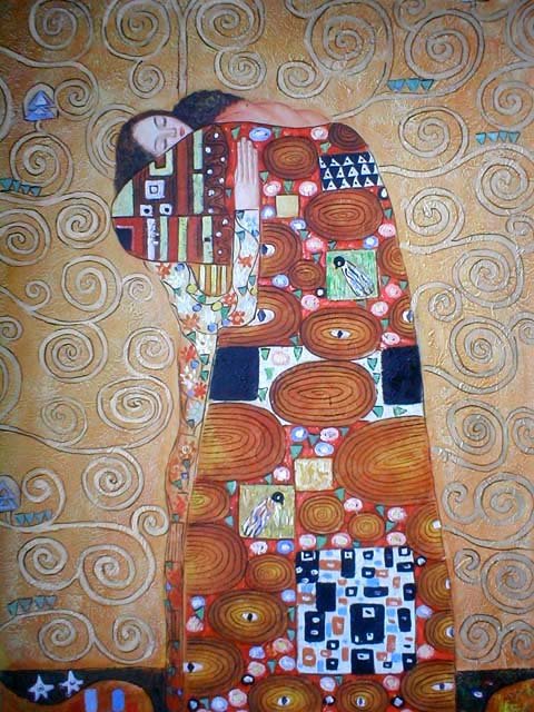 Handmade Klimt Painting on Canvas