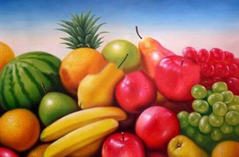 Fruits Subject Canvas Handpainted Traditional Oil Paintings