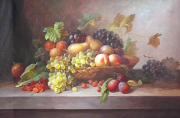 Rectangular Shape Fruits Subject Canvas Traditional Oil Paintings