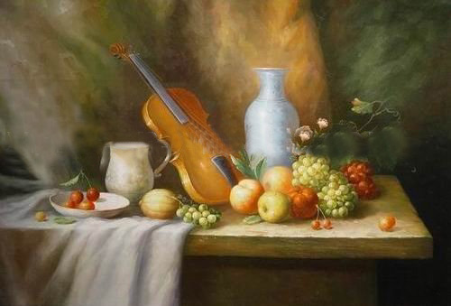 Rectangular Shape Canvas With Many Grapes Traditional Oil Paintings