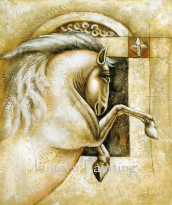 100% Handmade Canvas Horse Fine Workmanship Realist Oil Paintings