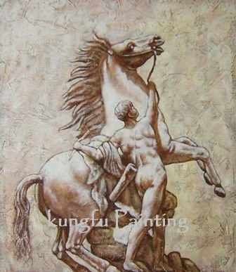 100% Handmade Canvas Art Horse Realist Oil Paintings