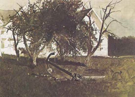 Sea Anchor Andrew Nowell Wyeth 100% Hand Landscape Club Company Gallery Realist Oil Painting
