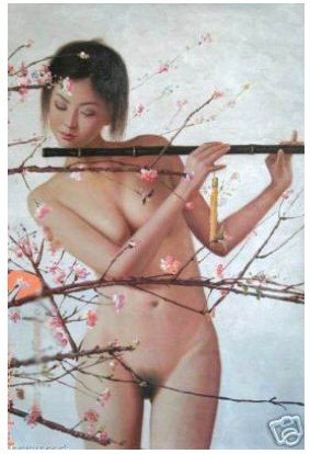 Nude Handicraft canvas Flower Oil Paintings