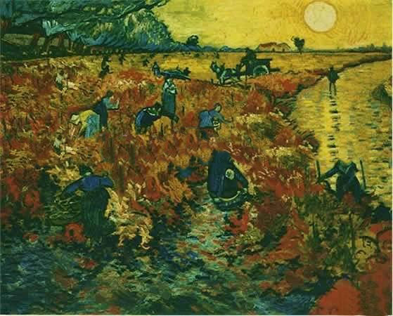 Rectangular Shape Golden & Blue Background Canvas Landscape Oil Paintings