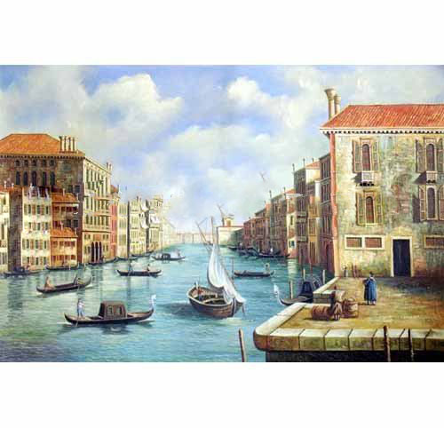 Nice Design Good Shape Landscape Oil Paintings on Canvas