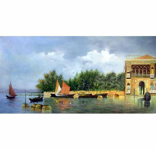 Quality Guaranteed Customized Dimensions Landscape Oil Paintings on Canvas