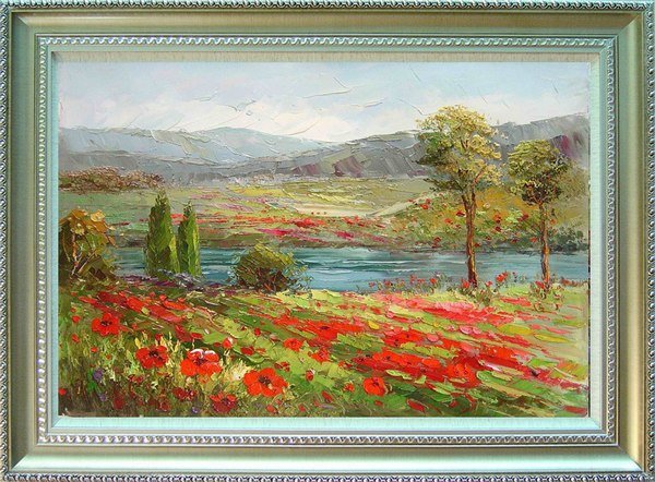 Hand-made Customized Dimensions Wall Decoration Landscape Oil Paintings