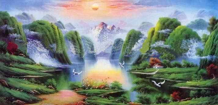 Handpainted High Artistic-value Worth to Collect Landscape Oil Paintings