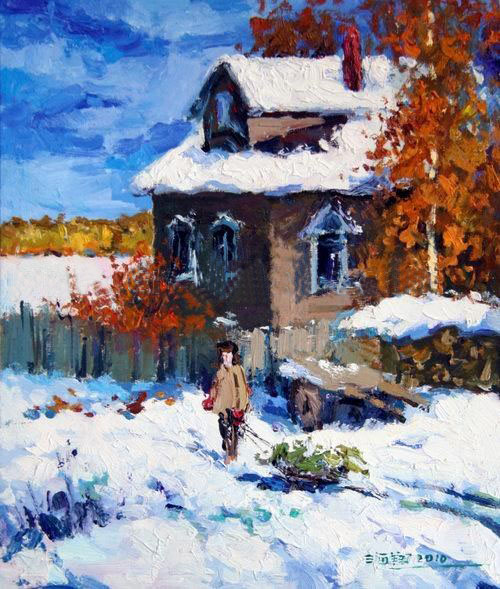 Strictly Quality Original Free Size Landscape Oil Paintings for Collection