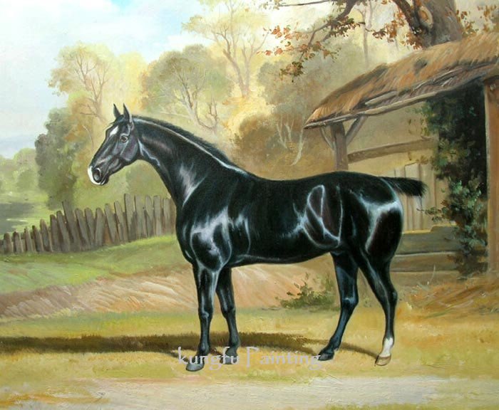 100% Handmade Canvas Animal Wall Art Painting Horse Painting