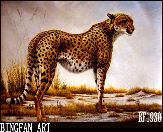 A Lion Rectangular Shape Canvas Animal Oil Paintings