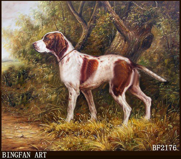 Green Background A Horse Canvas Animal Oil Paintings