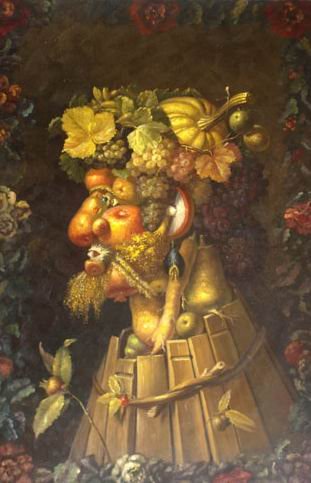 Canvas Golden Background An Old Person Still Life Oil Paintings