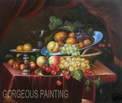 Completely Handmade Lifelike Fruit Perfect Design Still life Oil Paintings