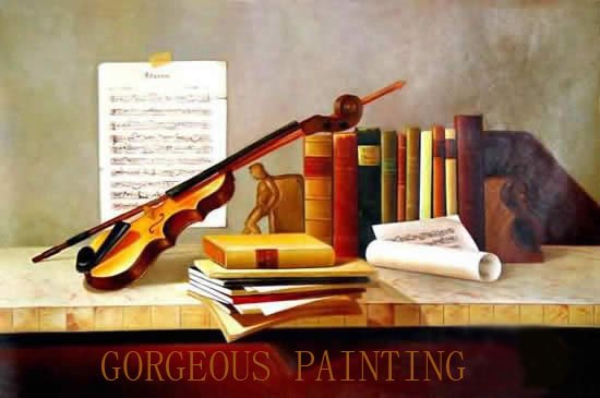 High Quality Handprinted Classical Oil Painting of Still Life on Cavas