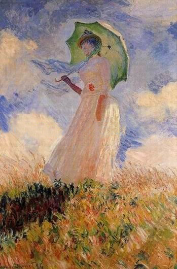 Wind Background With A Girl Canvas Scenery Oil Paintings