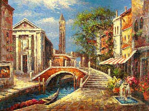 100% Handpainted Wonder Lifelike Wall Hanging Scenery Oil Paintings