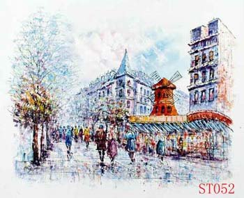 Quality Guaranteed Mordern Street Worth Collecting Scenery Oil Paintings