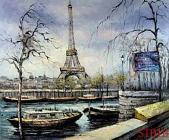 Lifelike Beautiful Customized Dimensions Good Shape Scenery Oil Paintings