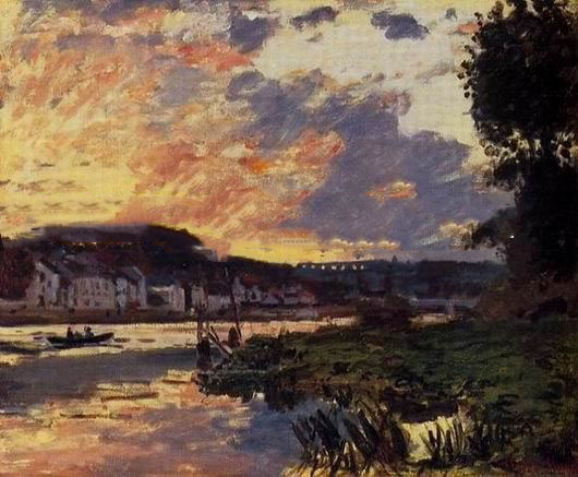 Monet Giftware High Quality Handmade Wonderful Scenery Oil Paintings