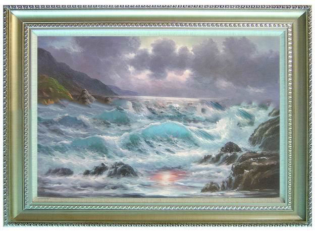 Wall Decoration Fine Workmanship Handpainted Seascape Oil Paintings