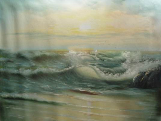 Amazing Fancy Perfect Workmanship Worth Collecting Seascape Oil Paintings
