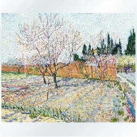 Peachtree Subject Orchard Garden Background Landscape Wonderful Flower Oil Paintings