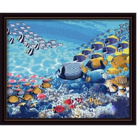 Sea World Background Fishes Subject With Strong Sense Of Three-dimensional Animal Oil Paintings
